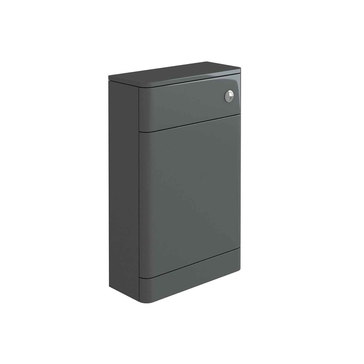 Denver WC Unit - 500mm x 217mm - Anthracite Grey Gloss (Flat Pack)