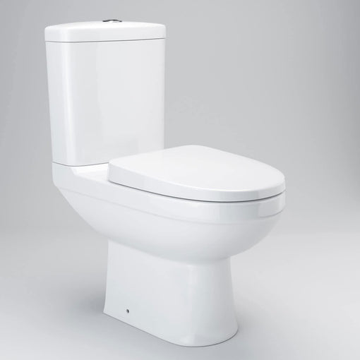 Bathroom Ceramic Suite Vanity Sink Unit Soft Close Doors + Close Coupled Toilet Set