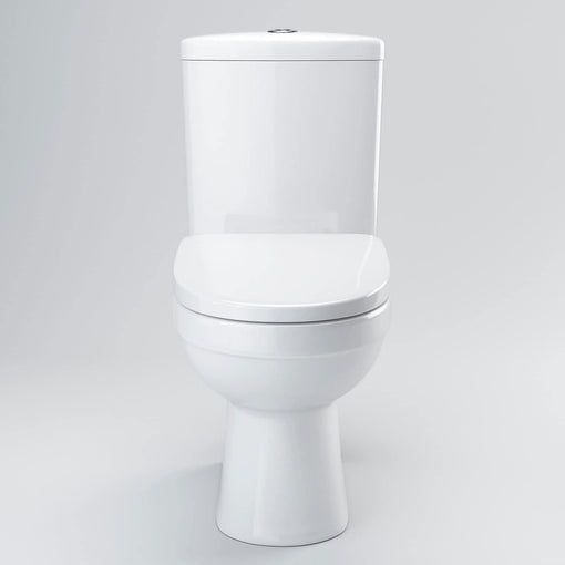 Bathroom Ceramic Suite Vanity Sink Unit Soft Close Doors + Close Coupled Toilet Set