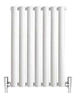 iBathUK Strata Vertical Radiators, Single Oval Panel Radiator Anthracite , Designer Radiators, Single Panel Radiators