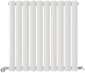 iBathUK Strata Vertical Radiators, Single Oval Panel Radiator Anthracite , Designer Radiators, Single Panel Radiators