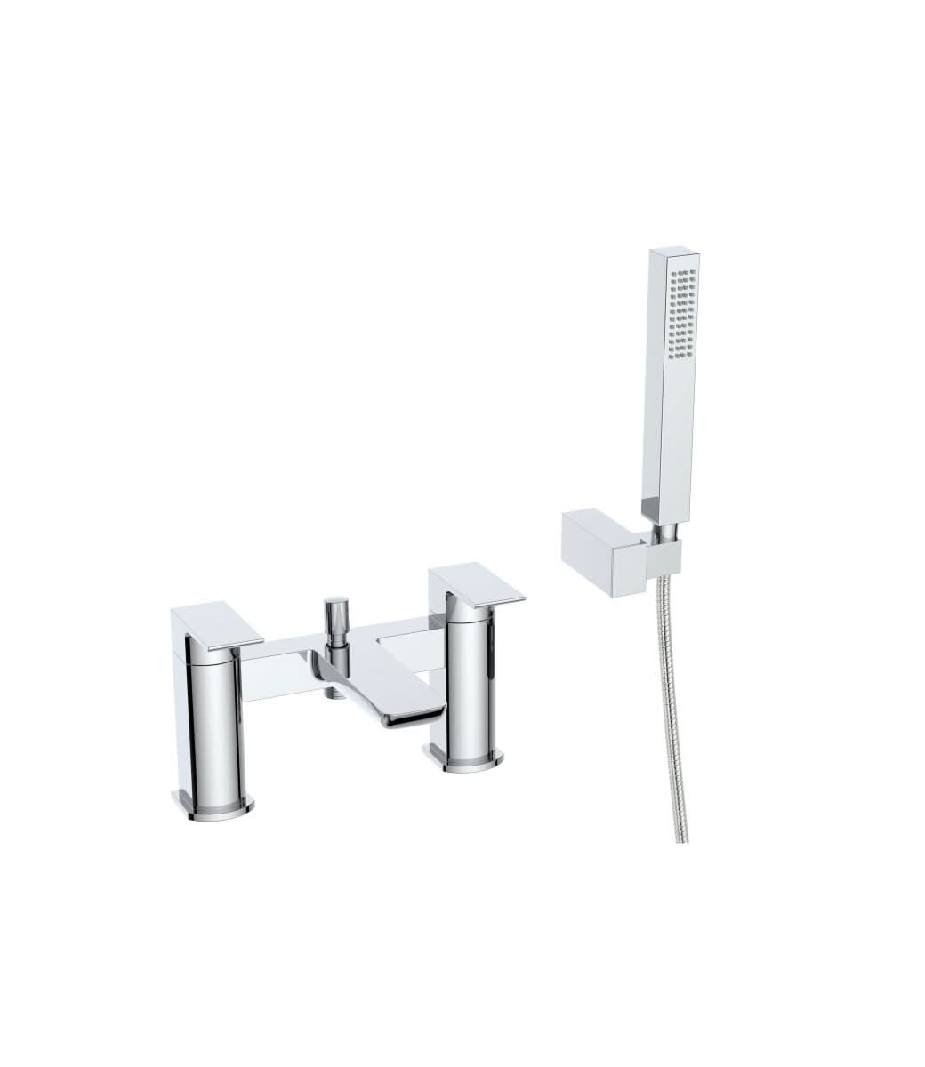 VeeBath Lagoon Soft Square Bath Shower Mixer Tap with Kit