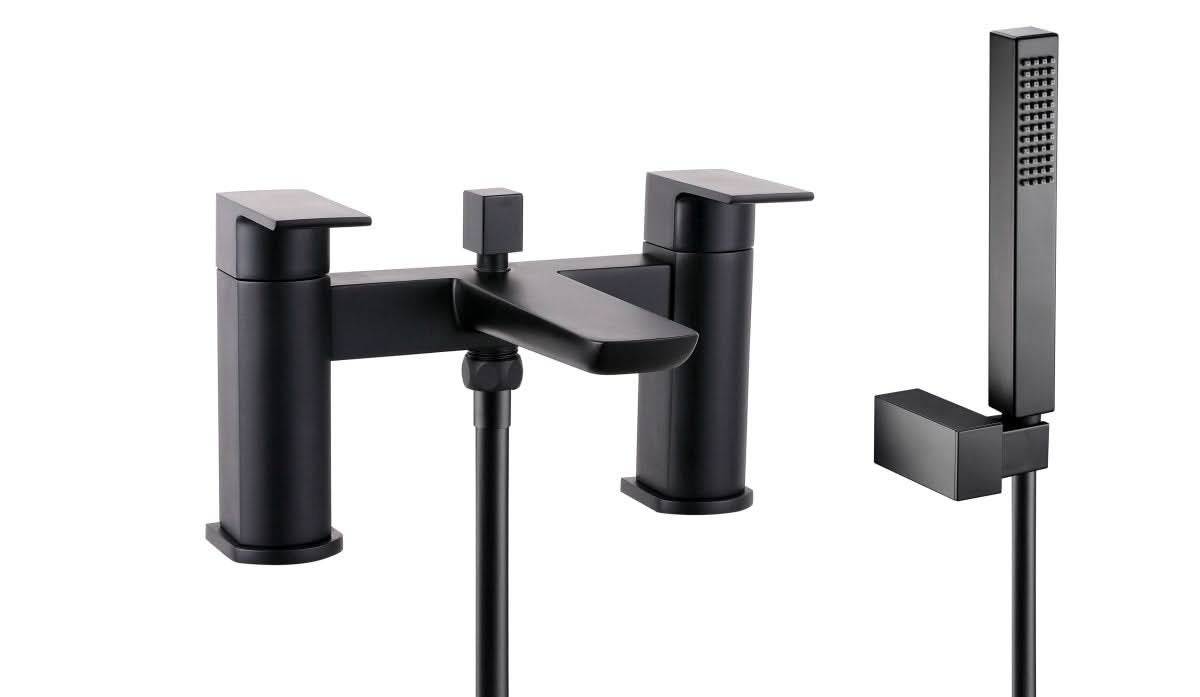 VeeBath Lagoon Soft Square Bath Shower Mixer Tap with Kit