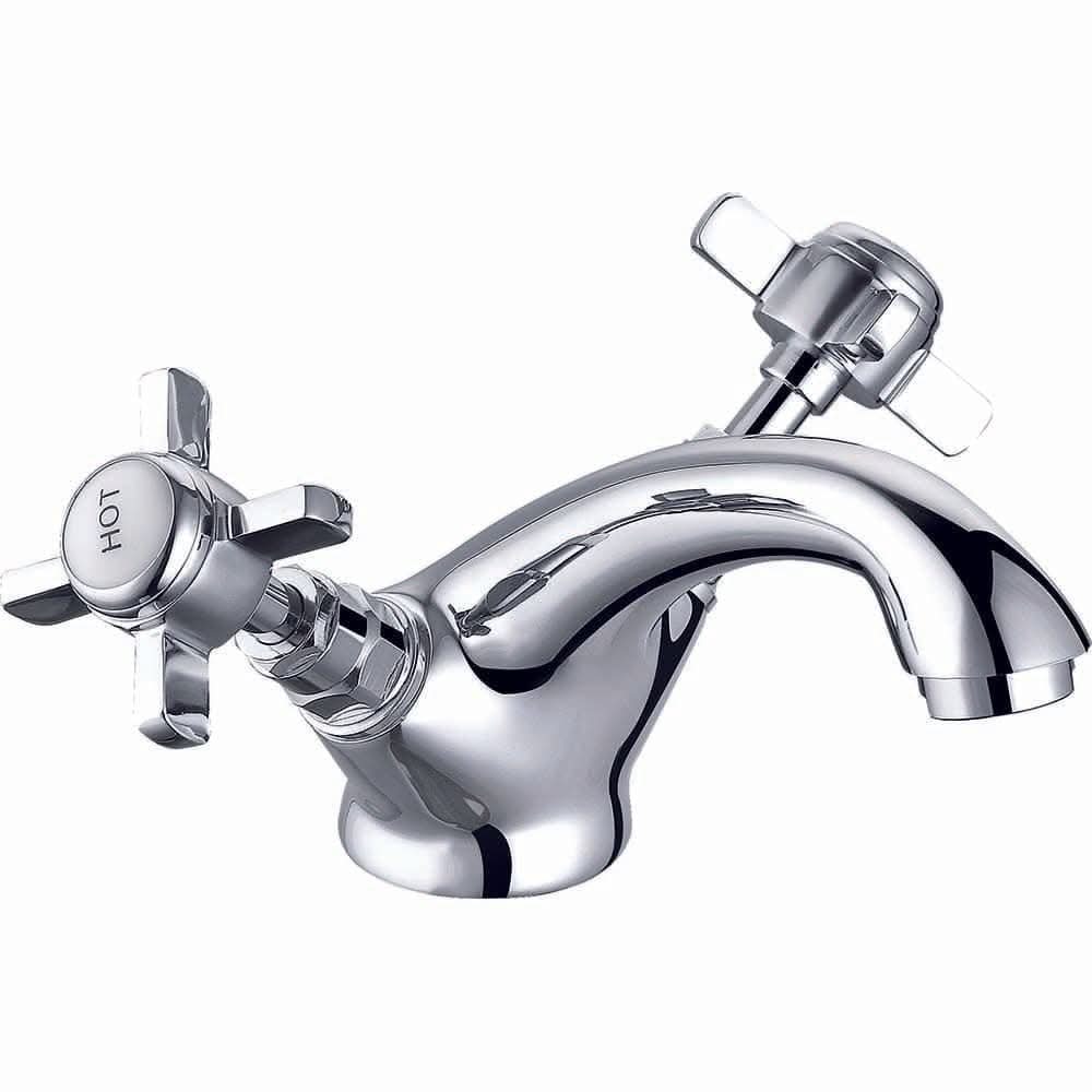 VeeBath Ripple Traditional Mono Basin Mixer Tap with Waste