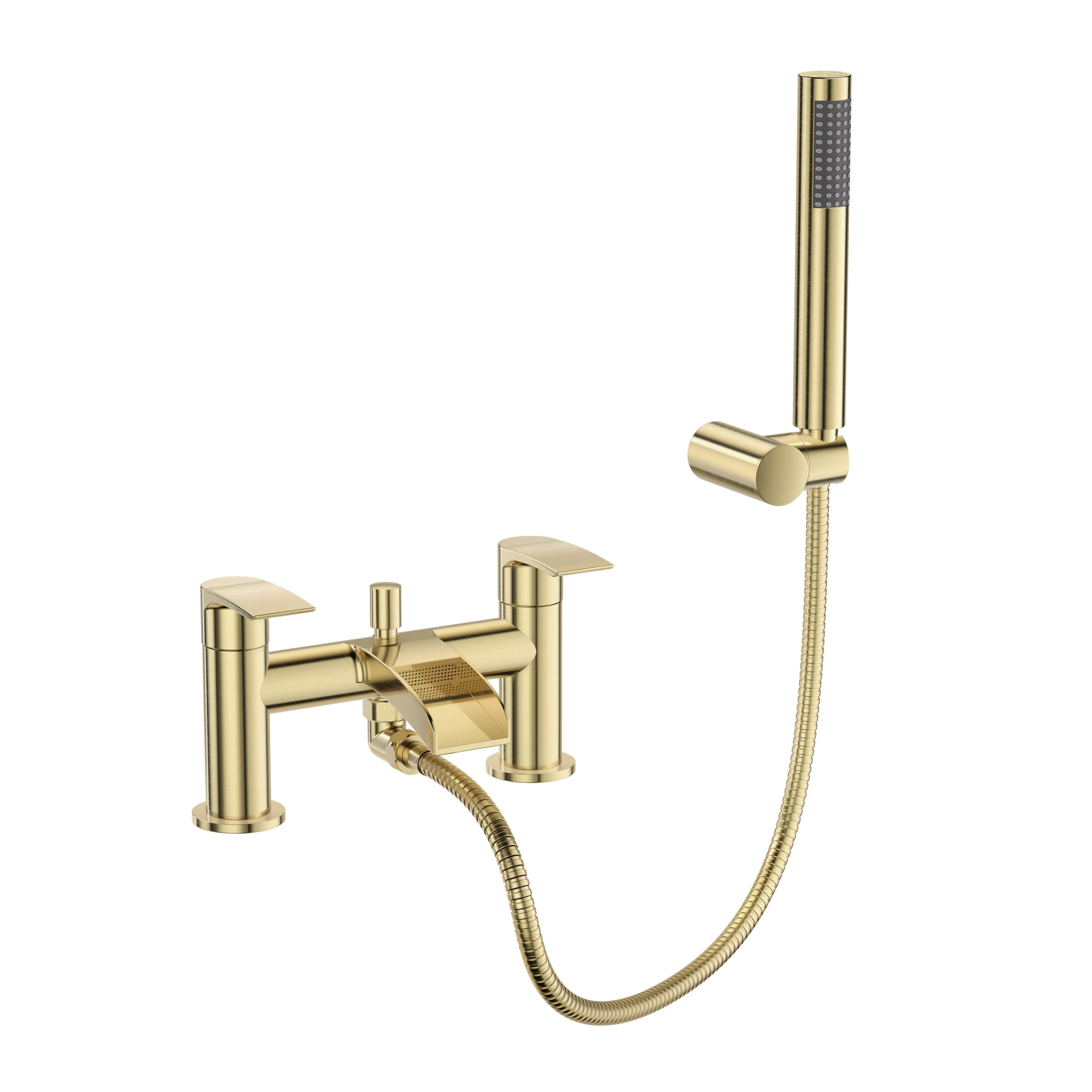 VeeBath Stream Round Waterfall Bath Shower Mixer Tap with Kit