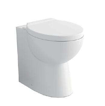Basics Back To Wall Toilet With Kit - Gloss White