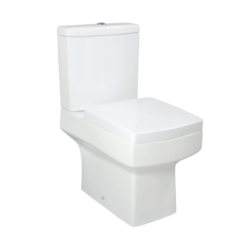 MESSINA Close Coupled Toilet With Kit - Gloss White