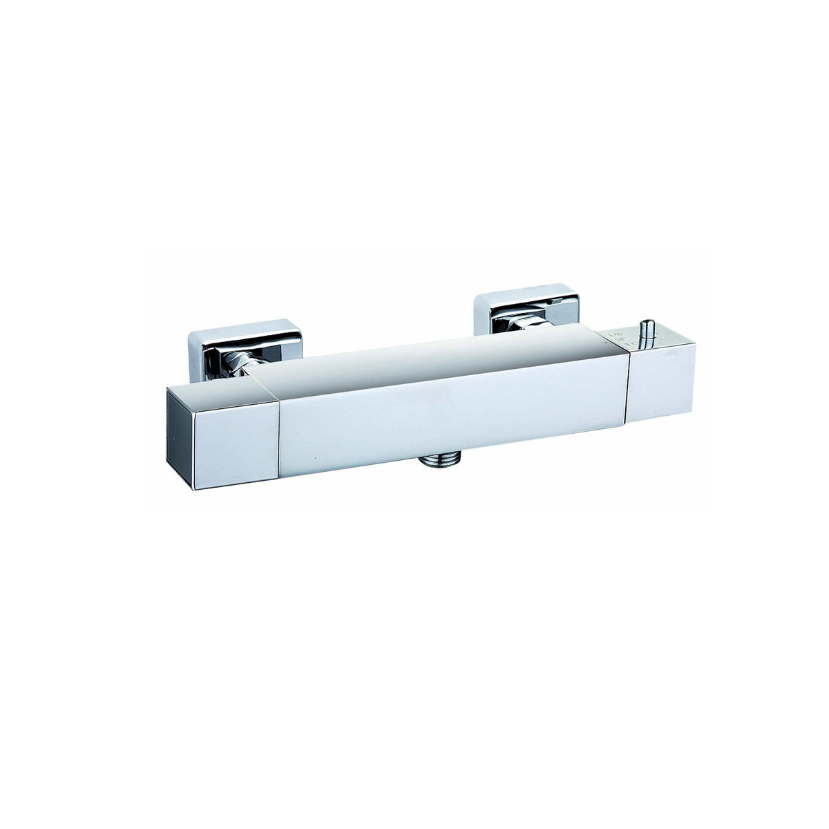 Strix Square Wall Mounted Thermostatic Shower Bar Valve - Chrome