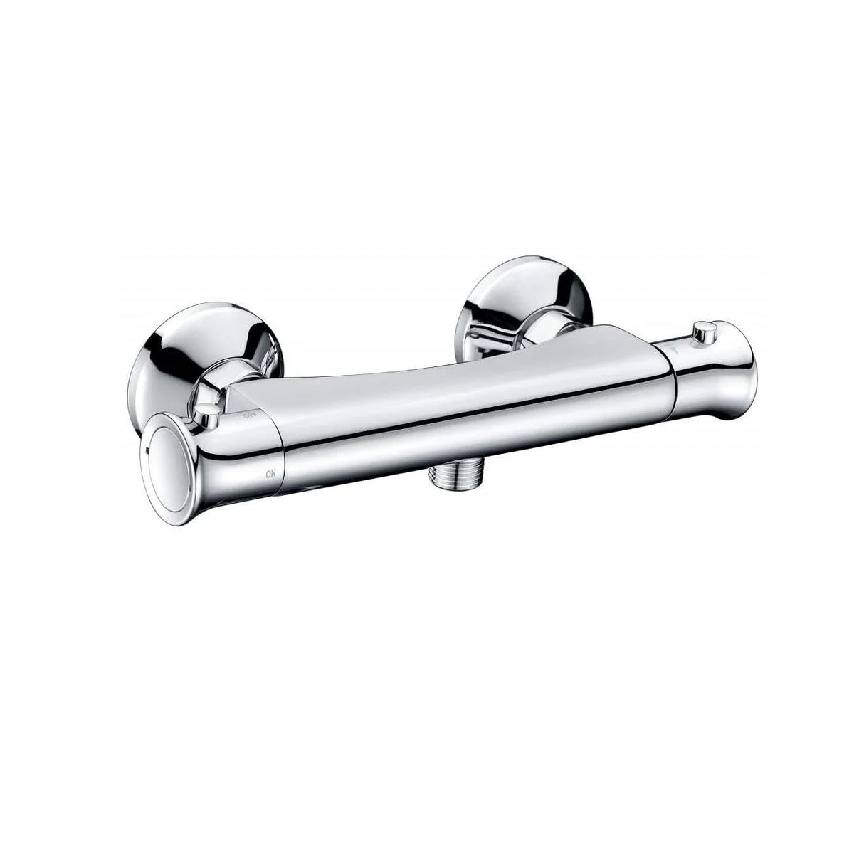 Geo Luxury 1 Outlet Round Thermostatic Bar Mixer Shower Valve - Chrome