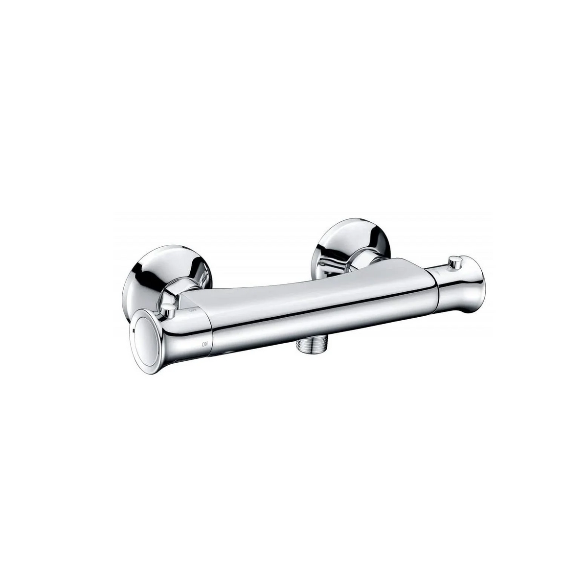 Geo Luxury 1 Outlet Round Thermostatic Bar Mixer Shower Valve - Chrome
