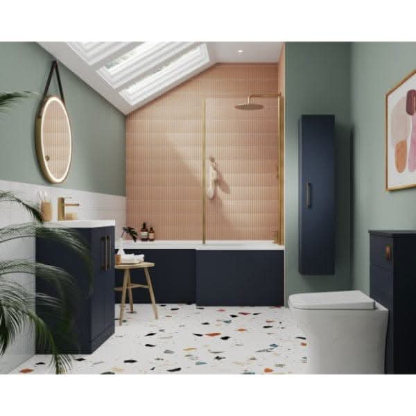 Nuie Arno 1 Door Wall Hung Tall Storage Unit 300mm Wide