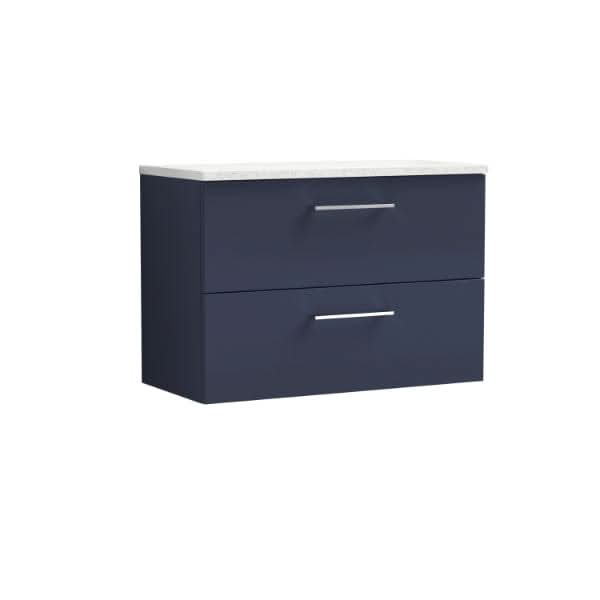 Nuie Arno 2 Drawer Wall Hung Vanity Unit 800mm Wide