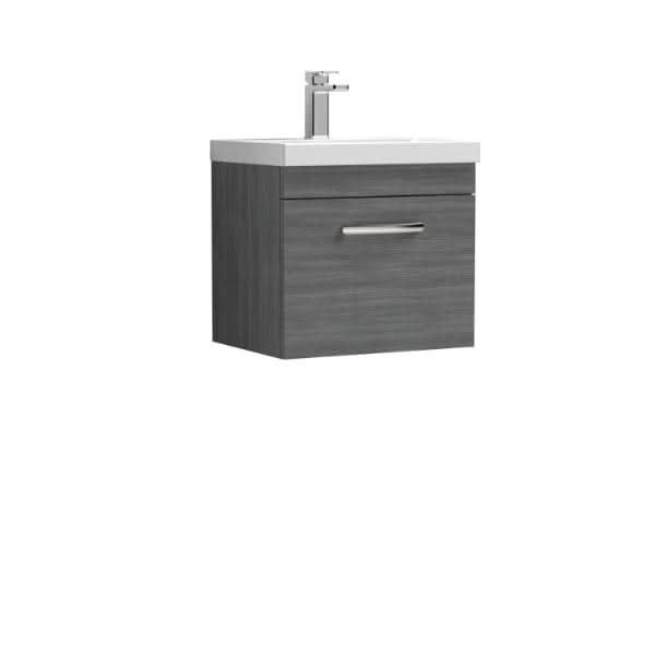 Nuie Athena 1 Drawer Wall Hung Vanity Unit With Basin-3 500mm Wide