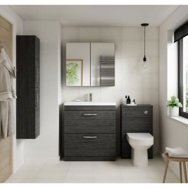 Nuie Athena 2 Door Floorstanding Vanity Unit With Basin-2 600mm Wide