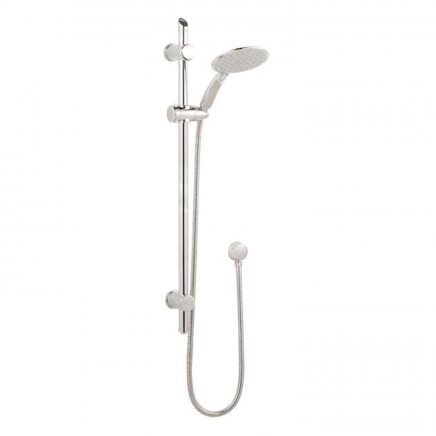 Omega 96mm Wide Shower Slide Rail Kit - Chrome