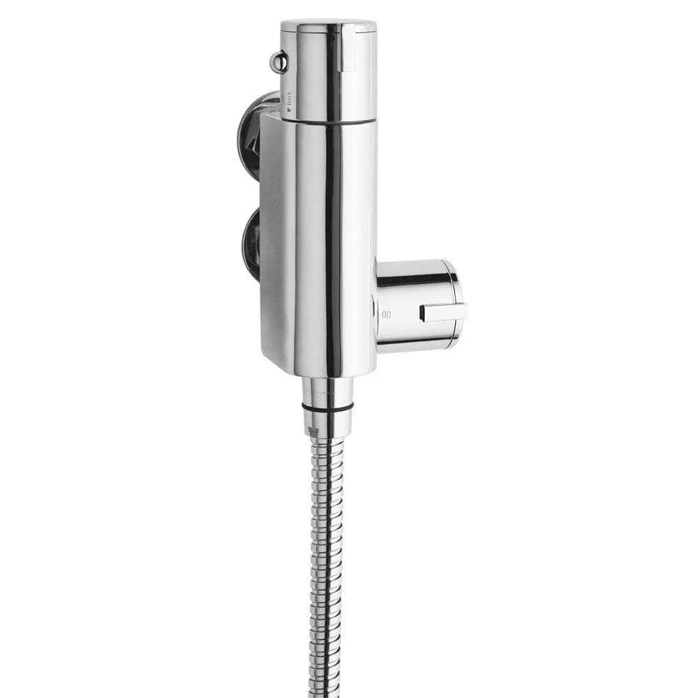 Atlas Vertical Thermostatic Bar Shower Valve - Chrome