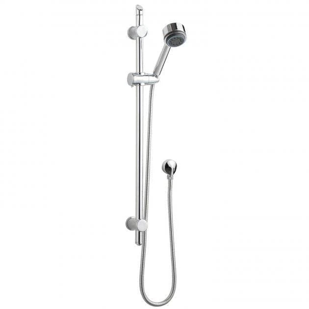 Omega Round Shower Head Slider Rail Kit - Chrome