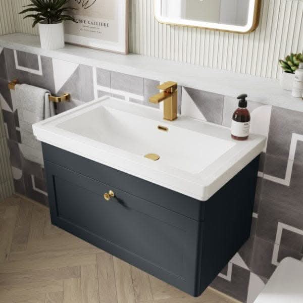 Nuie Classique 1 Drawer Wall Hung Vanity Unit With Basin