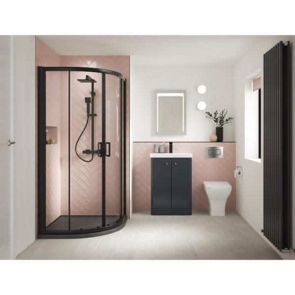 Nuie Core 1 Door Floorstanding Vanity Unit With Thin Edge Basin