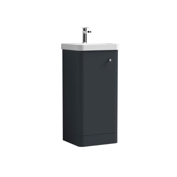 Nuie Core 1 Door Floorstanding Vanity Unit With Thin Edge Basin