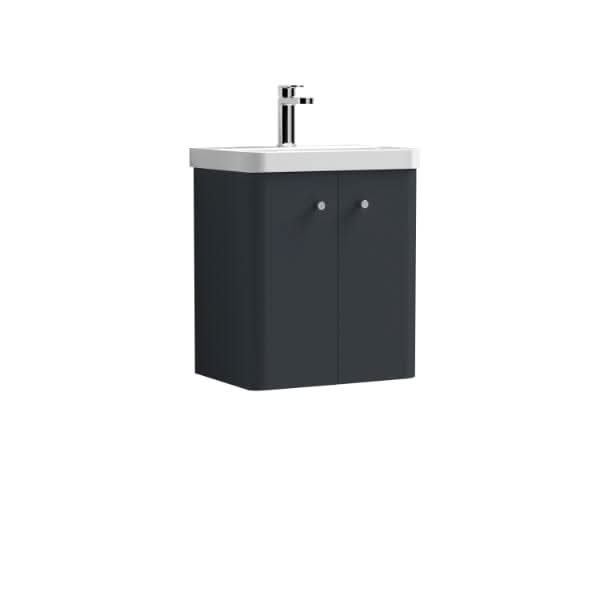 Nuie Core 1 Door Wall Hung Vanity Unit With Thin Edge Basin