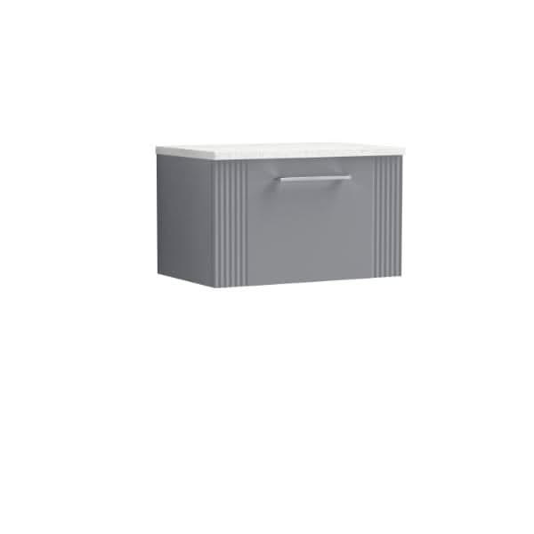 Nuie Deco 1 Drawer Wall Hung Vanity Unit 600mm Wide