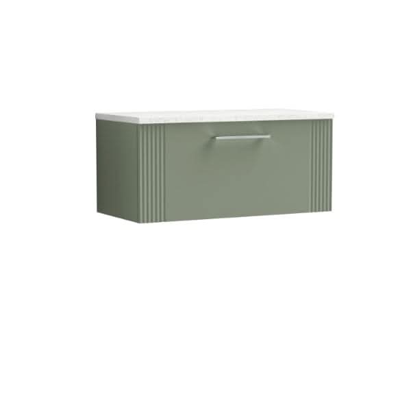 Nuie Deco 1 Drawer Wall Hung Vanity Unit 800mm Wide