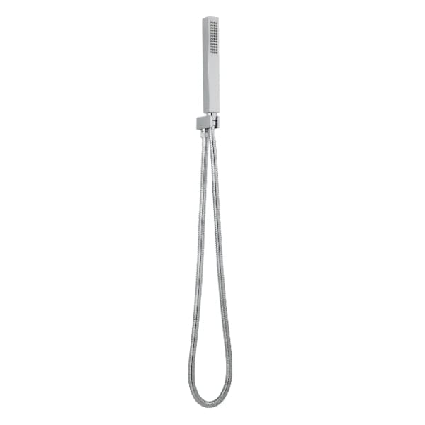 Nuie Square Pencil Shower Handset With Hose And Bracket