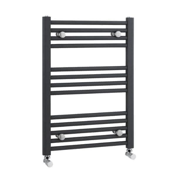Nuie Straight Heated Towel Rail - 700mm x 500mm