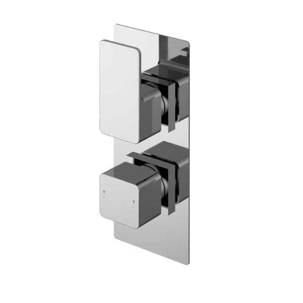 Nuie Windon Dual Handle Thermostatic Concealed Shower Valve With Diverter