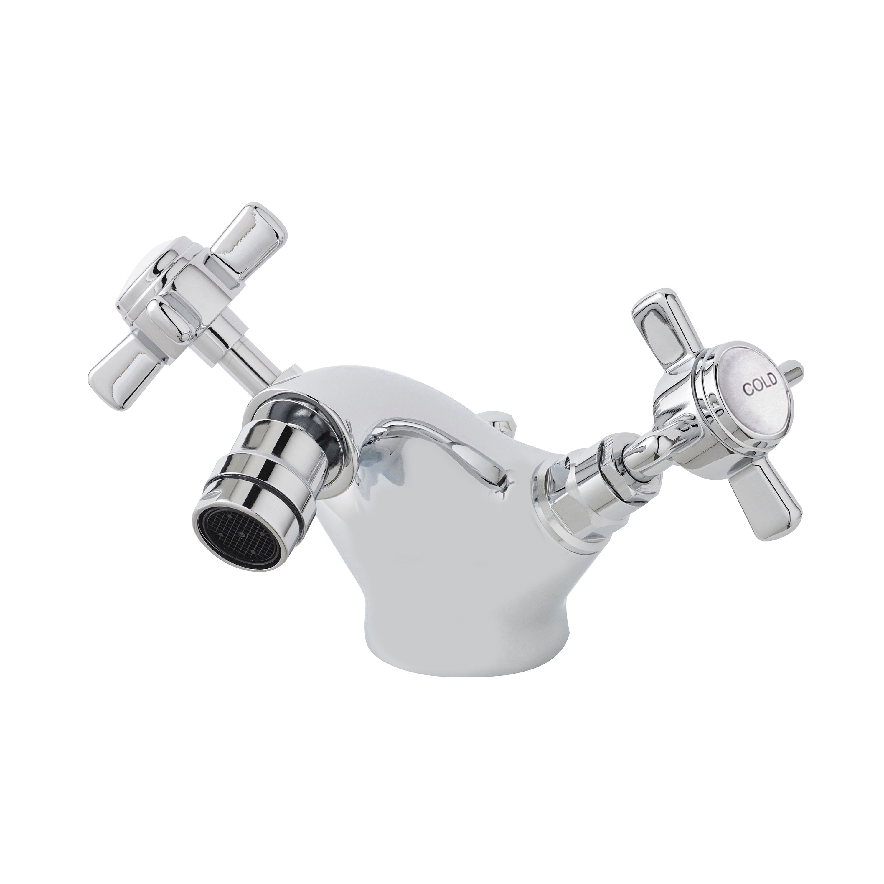 Nuie Beaumont Luxury Mono Bidet Mixer Tap With Pop Up Waste - Chrome
