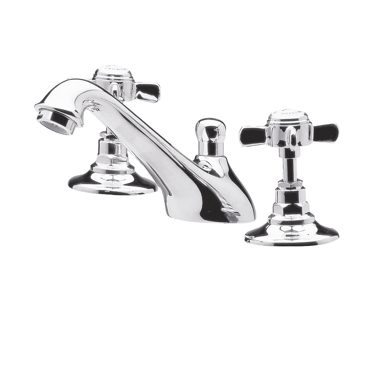 Chatsworth 3 Hole Basin Mixer Tap With Pop Up Waste - Chrome
