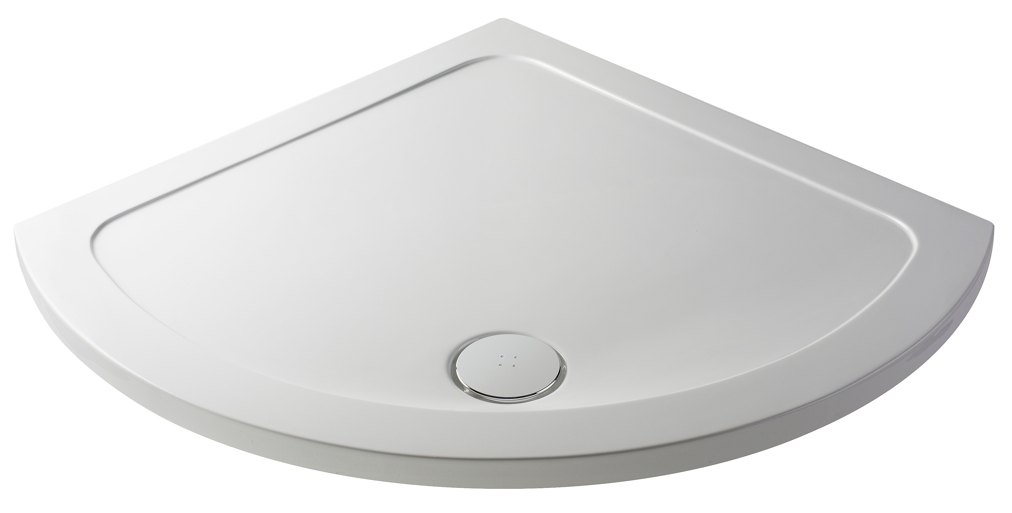 Nuie Pearlstone 914mm x 914mm Quadrant Shower Tray - White