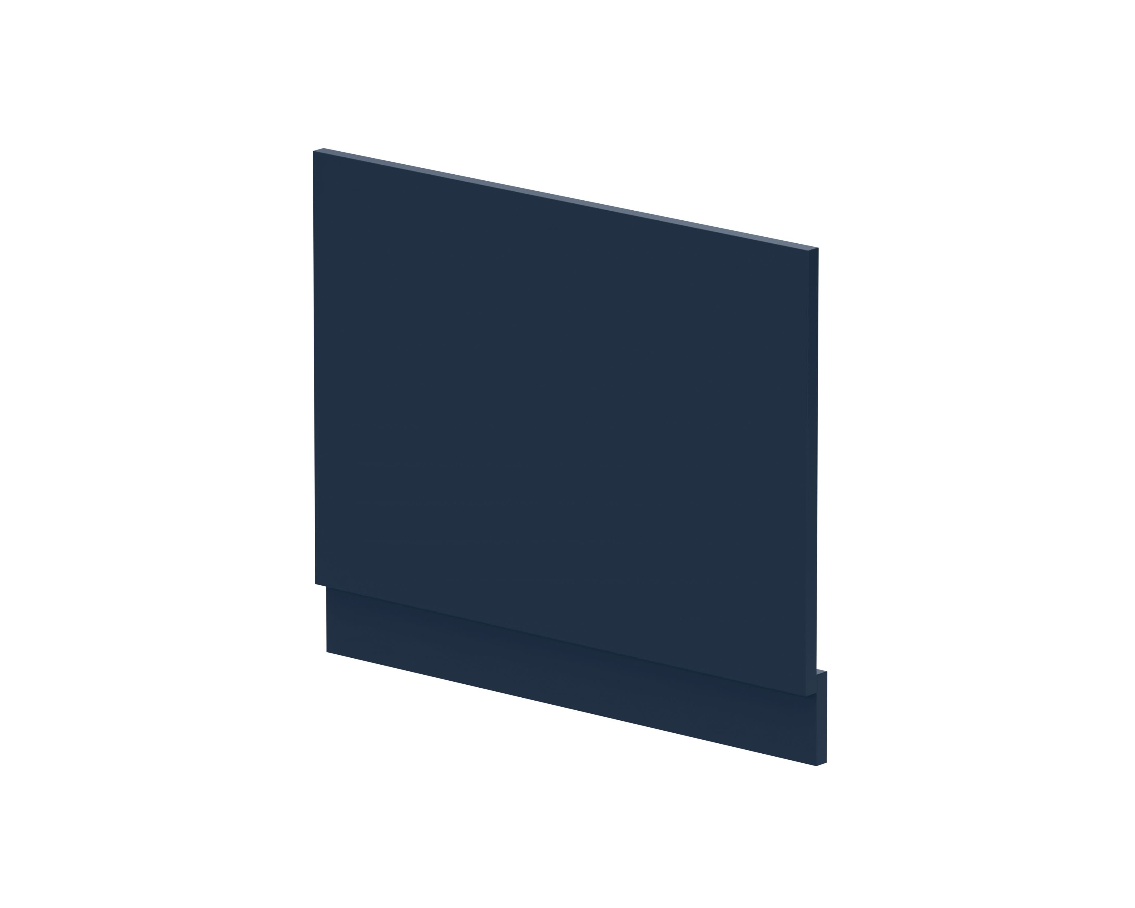 Nuie Waterproof Shower Bath End Panel, Midnight Blue Bath Shower Panel for Straight Baths, 700mm