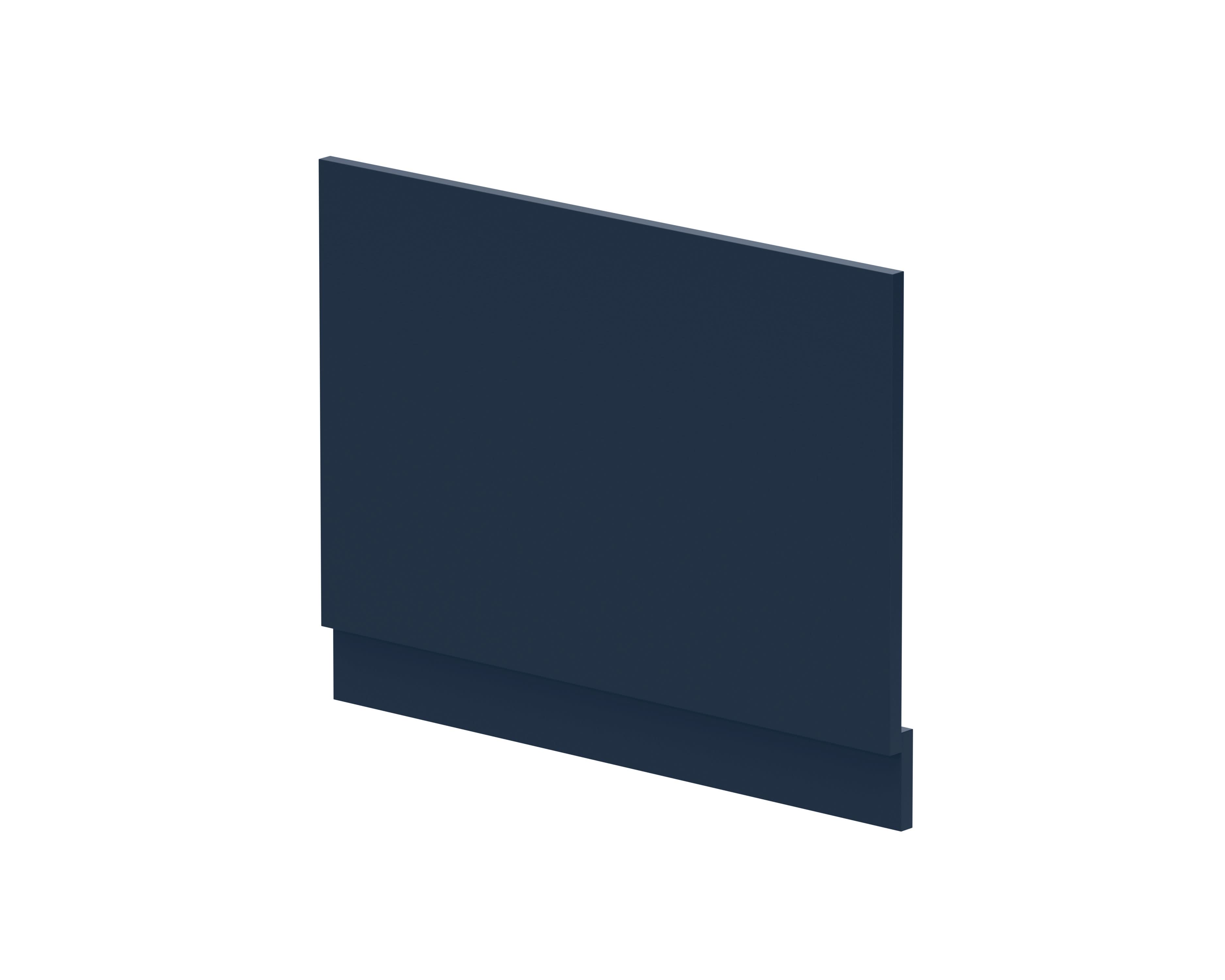 Nuie Waterproof Shower Bath End Panel, Midnight Blue Bath Shower Panel for Straight Baths, 750mm