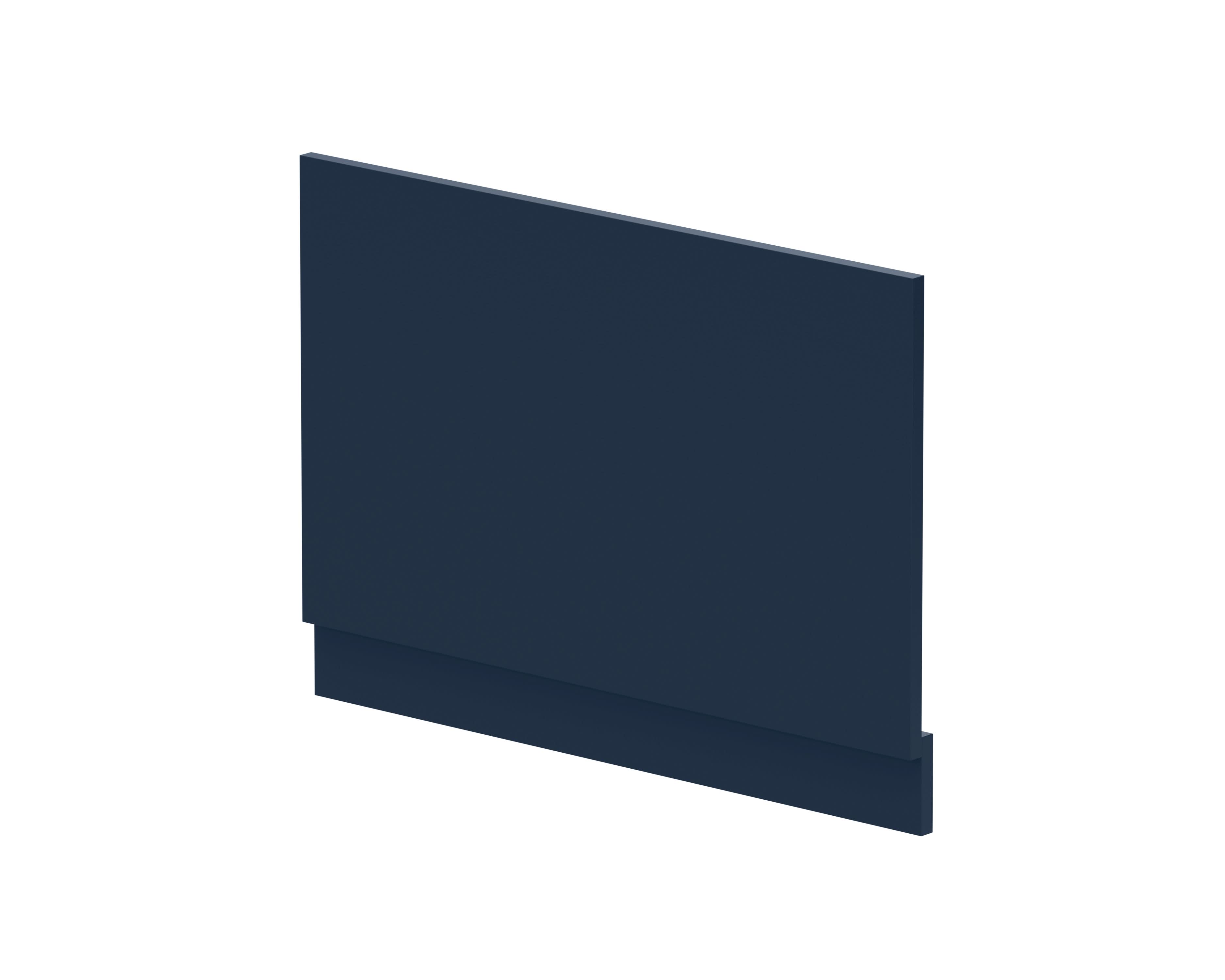 Nuie Waterproof Shower Bath End Panel, Midnight Blue Bath Shower Panel for Straight Baths, 800mm
