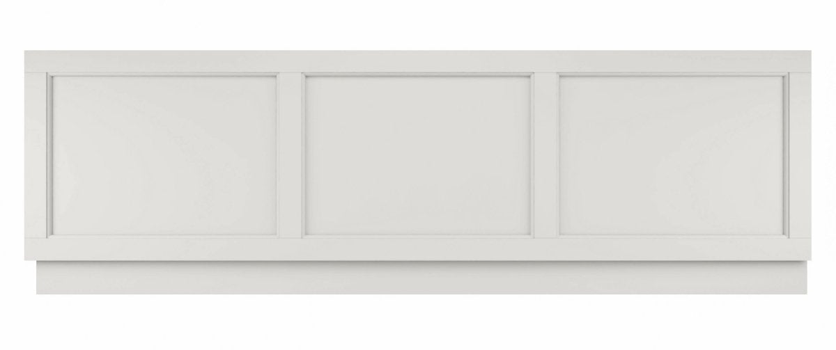 Old London Straight Front Bath Panel, Modern Bath Panel for Classic Straight Baths, Durable Bathroom Furniture Accessory in Smooth Woodgrain Timeless Sand Finish, 1700mm