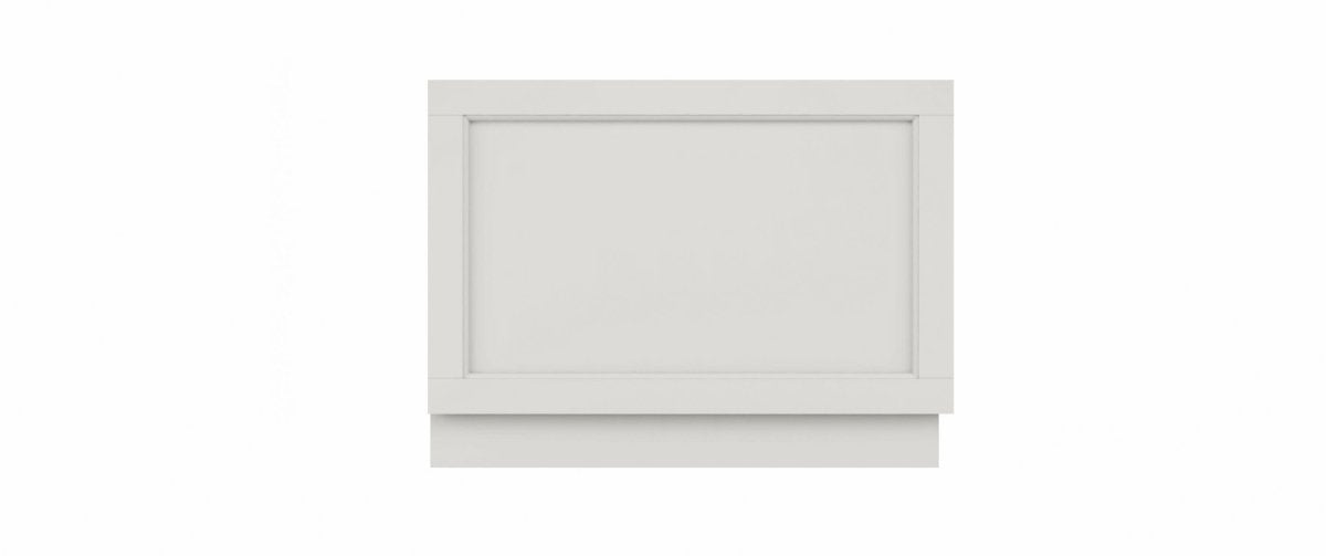 Old London Straight End Bath Panel, Modern Bath Panel for Classic Straight Baths, Durable Bathroom Furniture Accessory in Smooth Woodgrain Timeless Sand Finish, 800mm