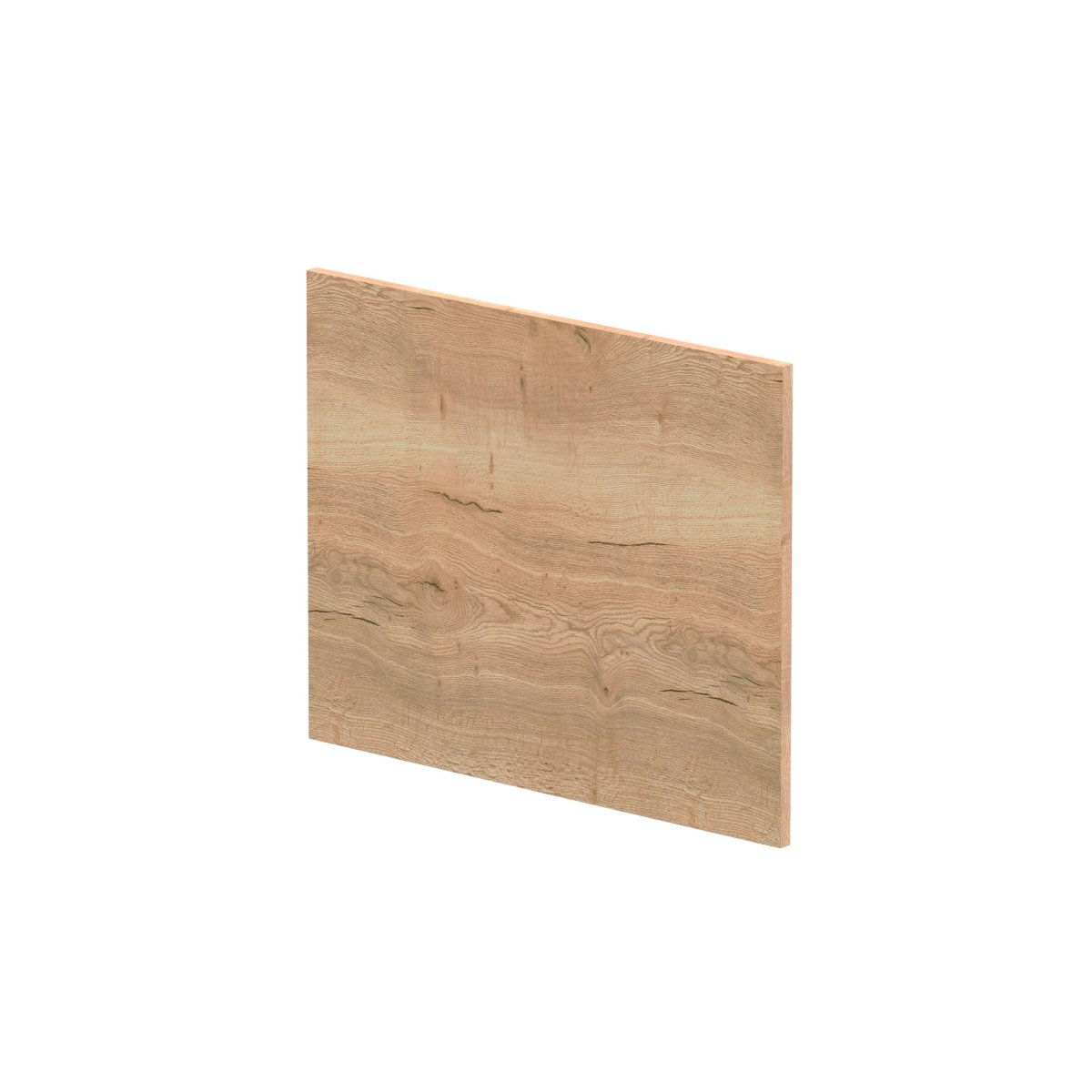 Hudson Reed Square Shower Bath End Panel, Stylish Bath Panel for Square Shower Baths, Durable Bathroom Accessory in Autumn Oak Woodgrain Finish, 680mm x 520mm