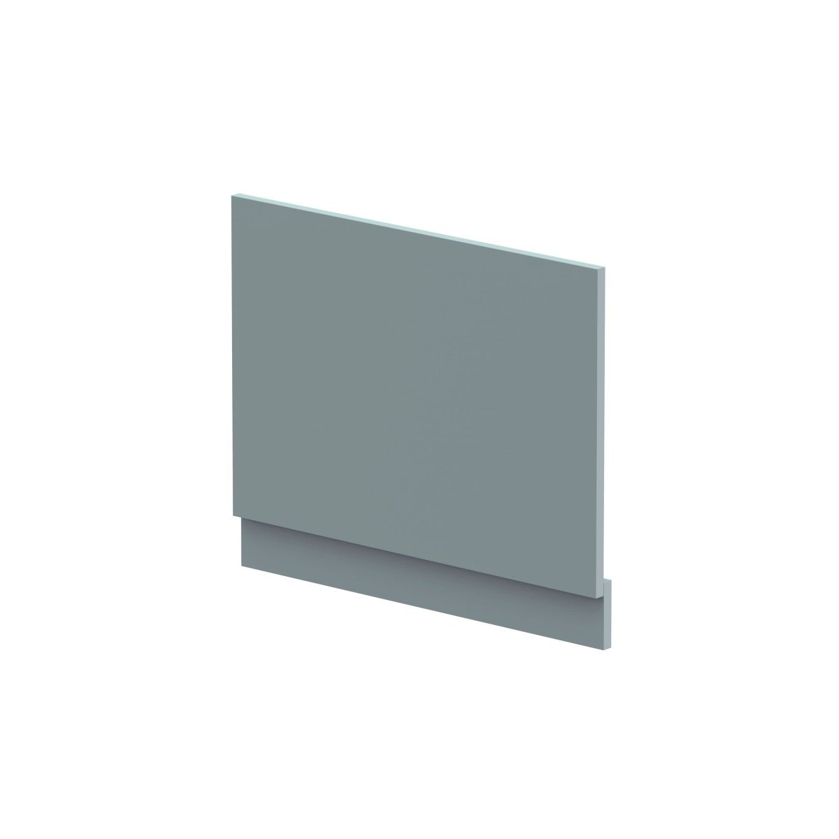 Hudson Reed Straight Baths End Bath Panel and Plinth, Durable Flat Pack Construction for Modern Bathroom Wall Panels in Coastal Grey Woodgrain Finish, 700mm