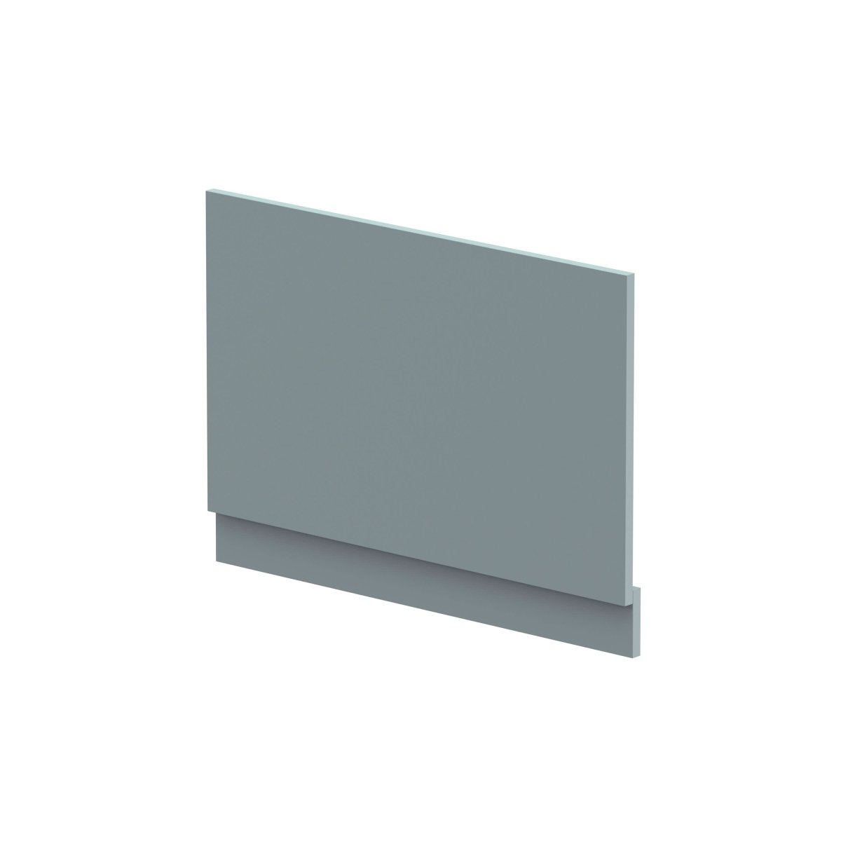 Hudson Reed Straight Baths End Bath Panel and Plinth, Durable Flat Pack Construction for Modern Bathroom Wall Panels in Coastal Grey Woodgrain Finish, 800mm