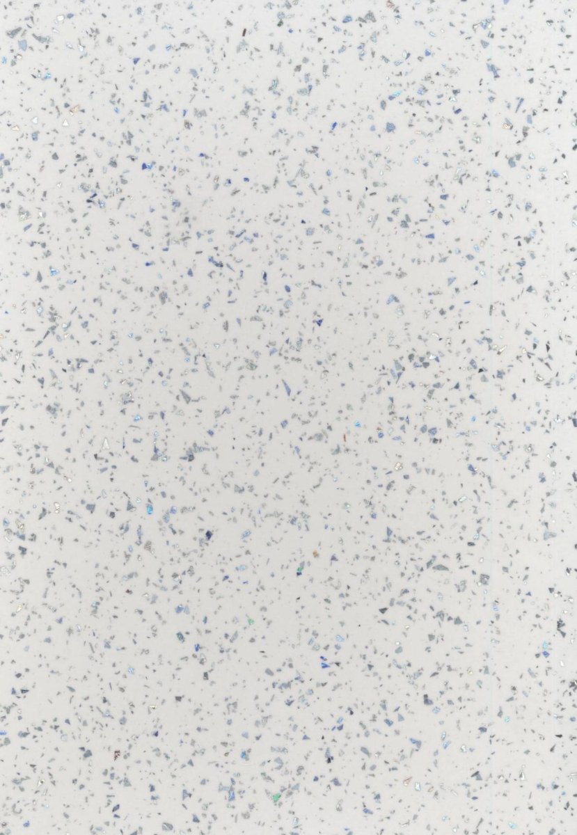 Hudson Reed Fusion Fitted Laminate Worktop, Laminated Stone Worktops for Vanity Units in White Sparkle Finish, 2000 x 365mm