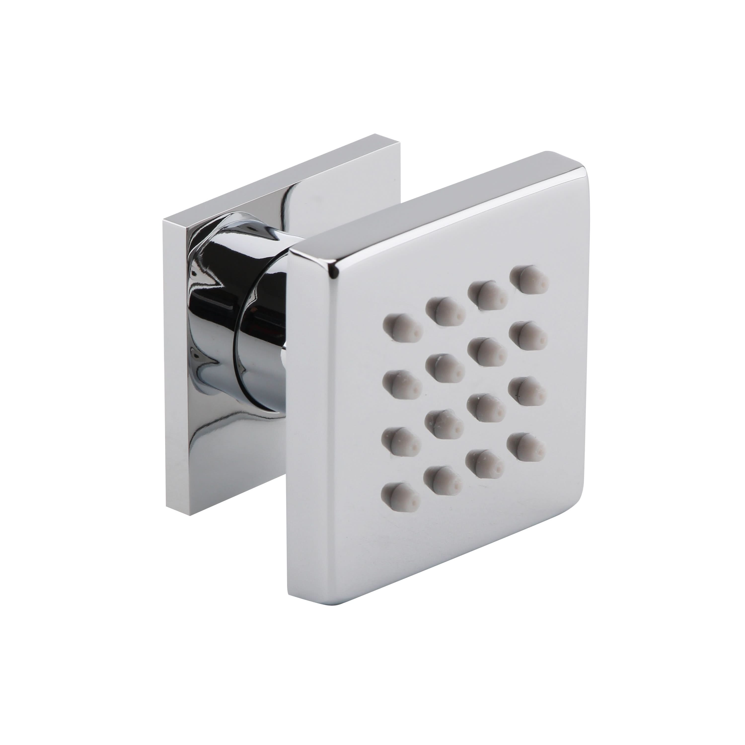 Nuie Square Body Jet 50mm Wide Single - Chrome