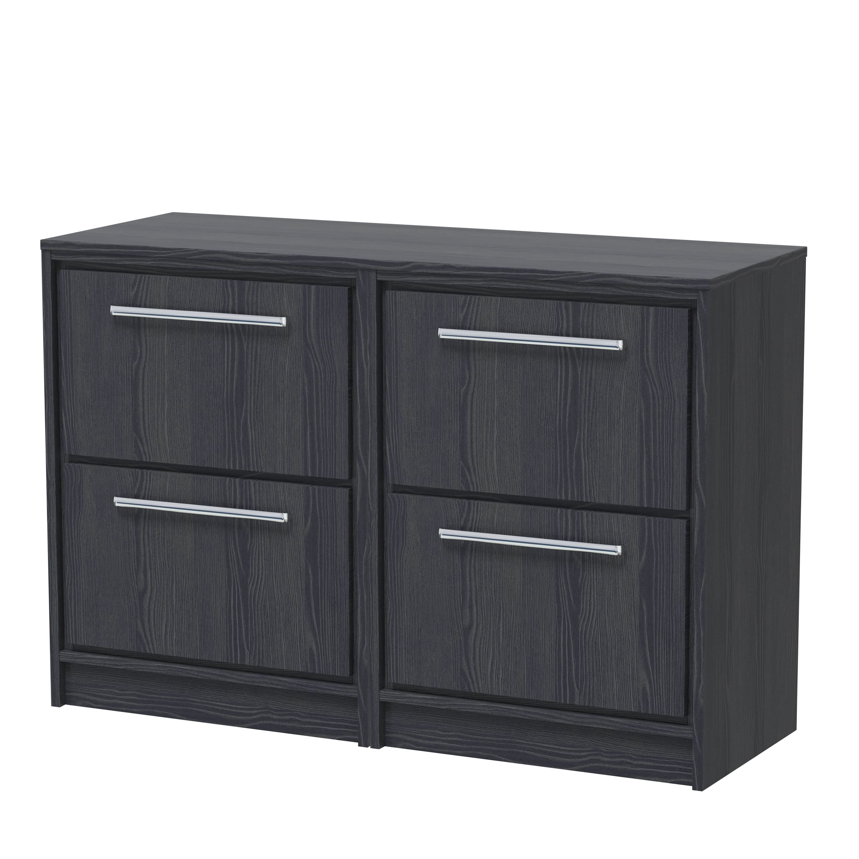 Hudson Reed Lille Countertop Vanity Unit with Worktop, Durable Bathroom Furniture, Modern Floorstanding Vanity Unit with 4 Soft-Close Drawers for Luxury Bathrooms, 1200mm