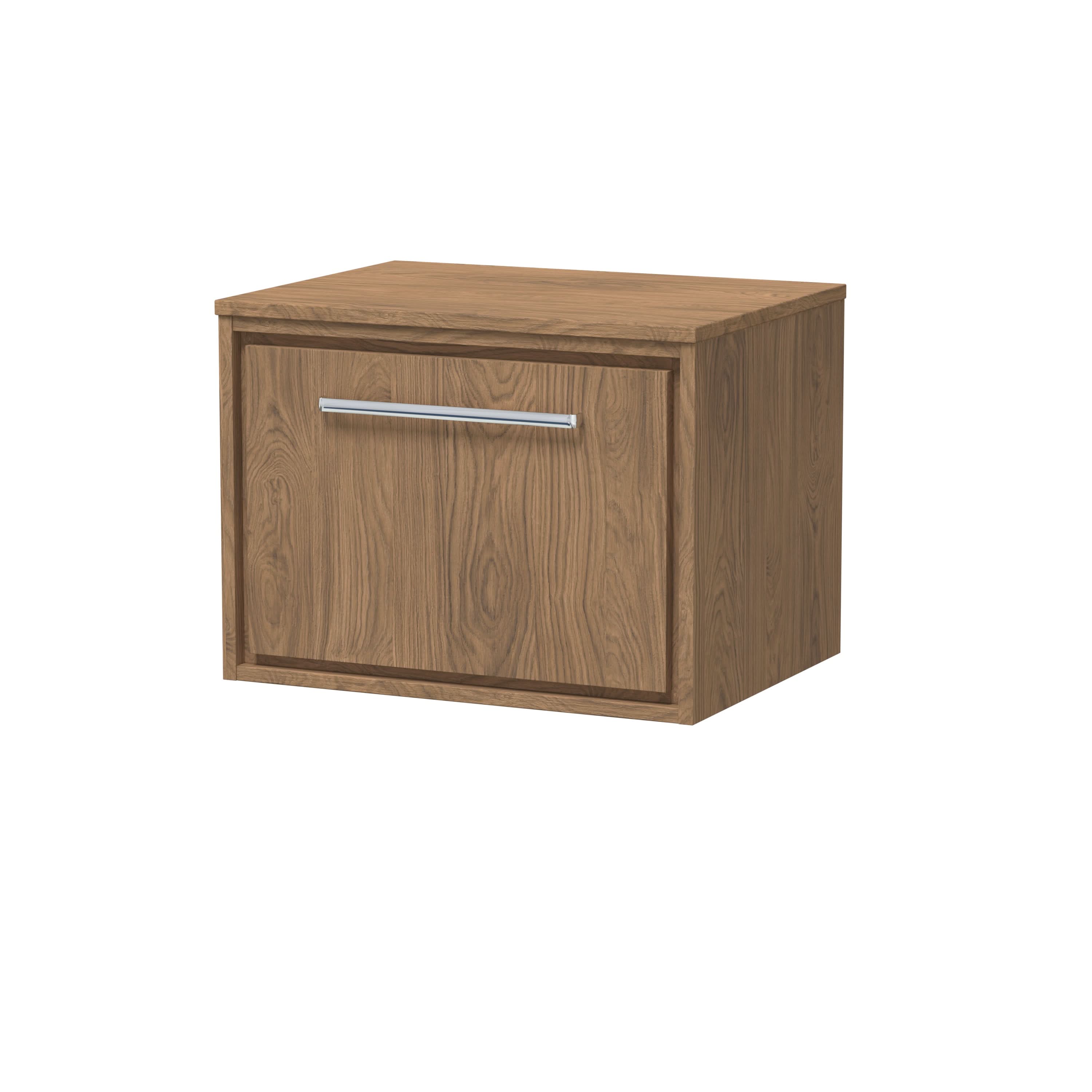 Hudson Reed Lille Counter Top Vanity Unit with Worktop, Durable Bathroom Furniture, Modern Vanity Unit with Drawers for Luxury UK Bathrooms, 600mm