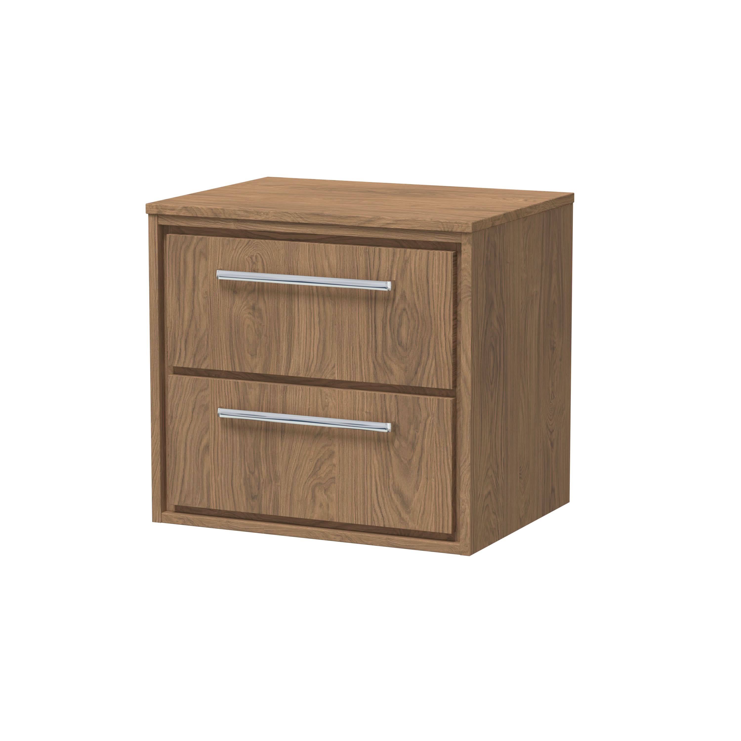 Hudson Reed Lille Countertop Basin Unit, Modern Vanity Unit with Drawers and Marble Effect Worktop, Luxury Counter Top Vanity Unit for Contemporary Bathrooms, 600mm