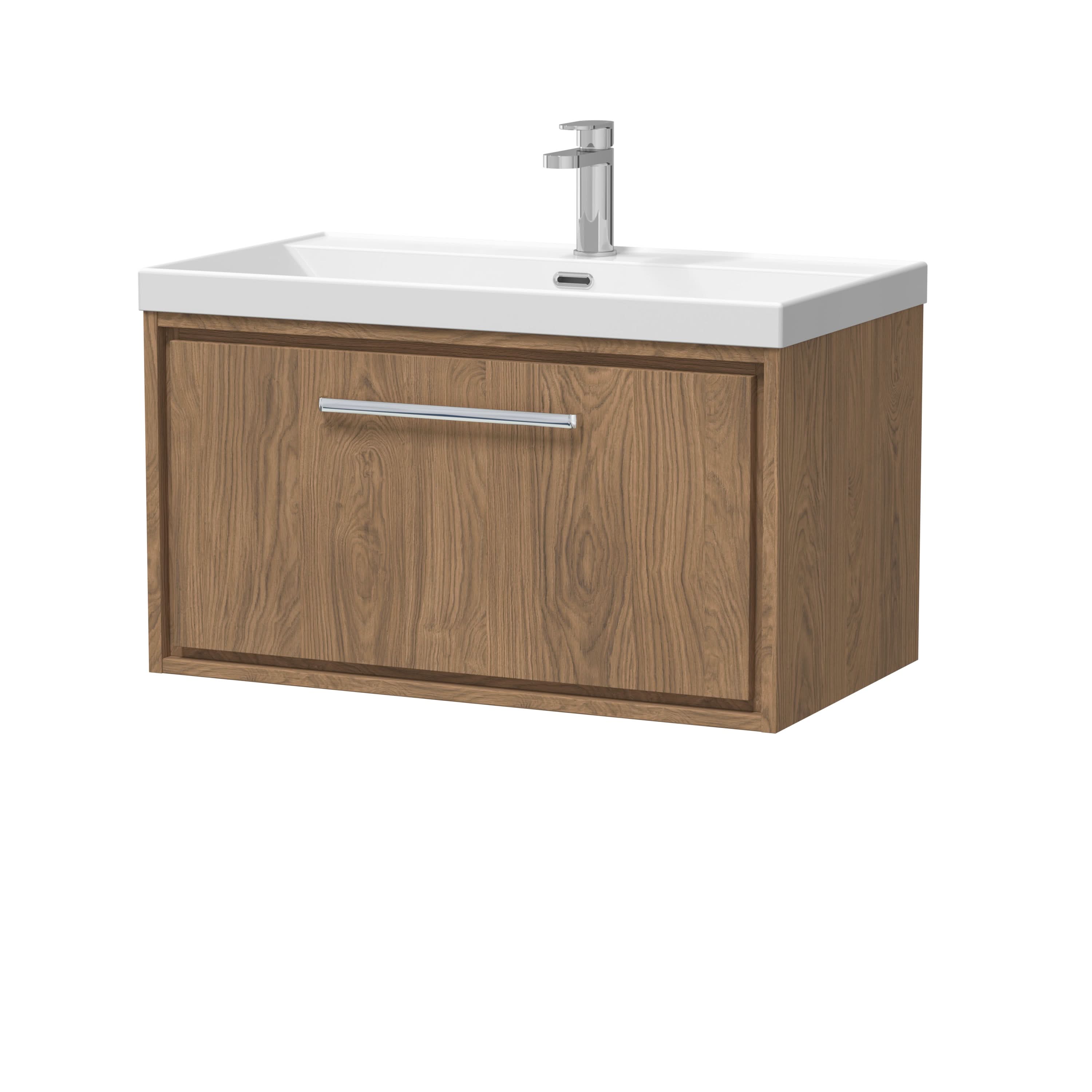 Hudson Reed Lille Wall Hung Vanity Unit with Basin, Durable Bathroom Furniture, Modern Sink Vanity Unit for Stylish Bathroom Spaces, 800mm
