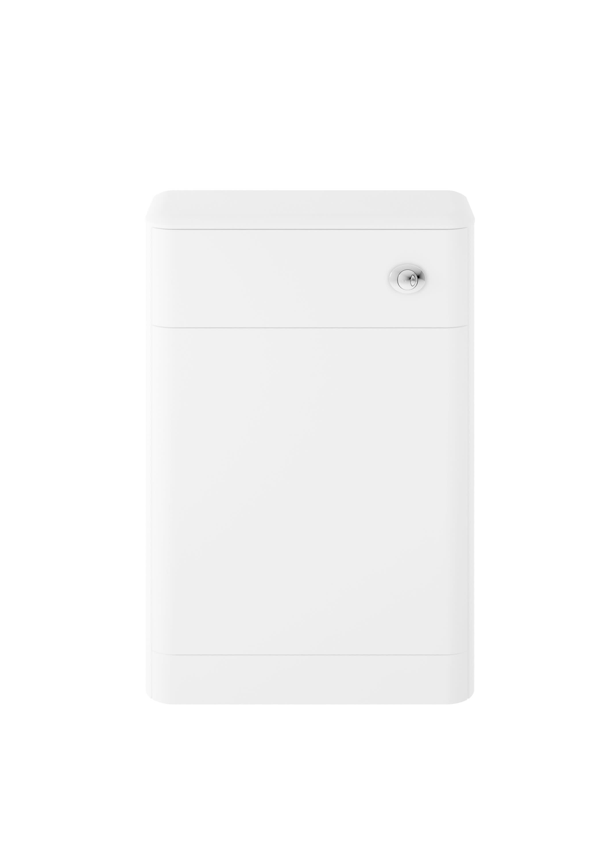 Hudson Reed Solar Floor Standing WC Unit, Back to Wall WC Units for Modern Bathroom, Pure White, 550mm