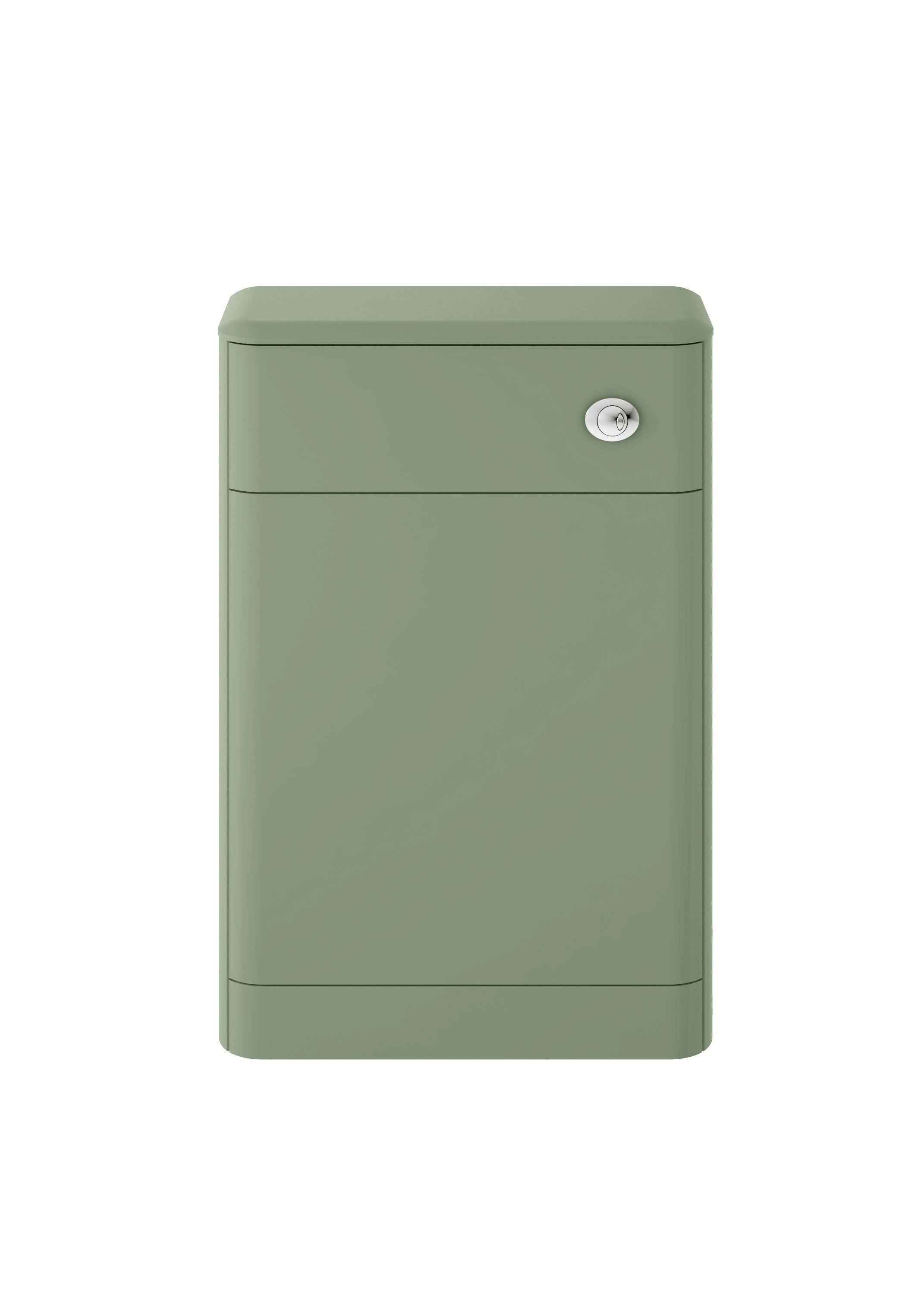 Hudson Reed Solar Floor Standing WC Unit, Back to Wall WC Units for Modern Bathroom, Fern Green, 550mm
