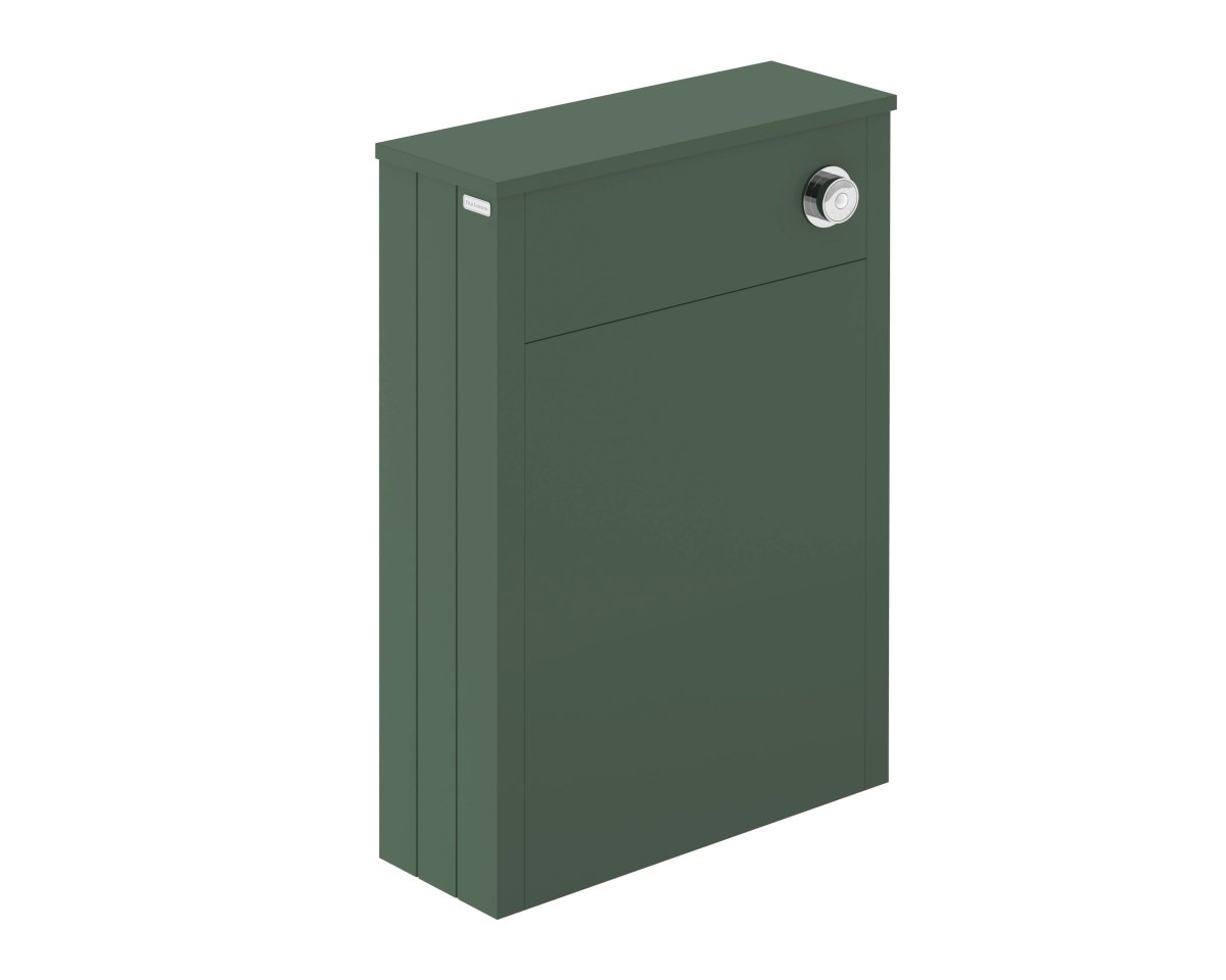 Old London Floor Mounted WC Unit with Textured Woodgrain Finish, Durable for Close Coupled WC Pan and Cistern Bathroom Setups in Hunter Green, 550mm